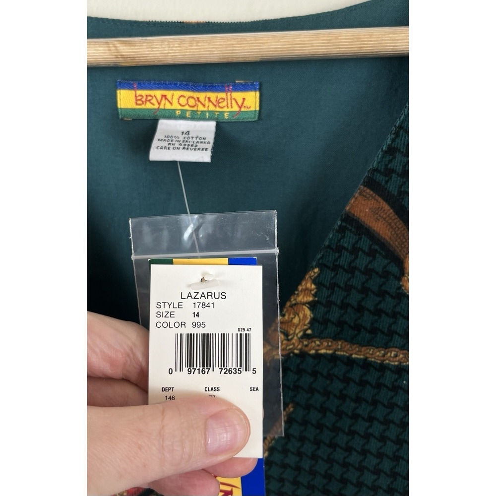 Bryn Connelly NWT Corduroy Midi Dress Sz 14 Equestrian Prairie Modest Buttons. - Picture 4 of 11